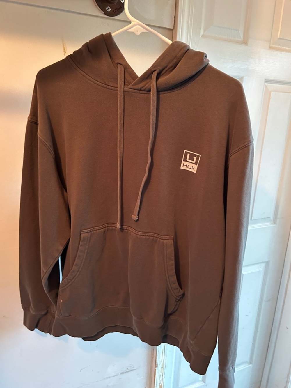 Huk Men's Brown Crewneck Hoodie